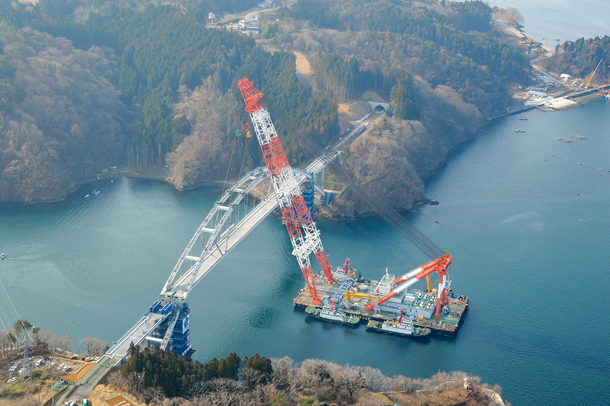 気仙沼大島大橋架設工事